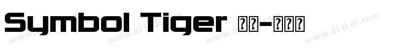 Symbol Tiger 字体字体转换
